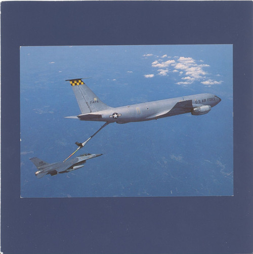 Letadlo KC-135 Stratotanker, F-16 - pohlednice