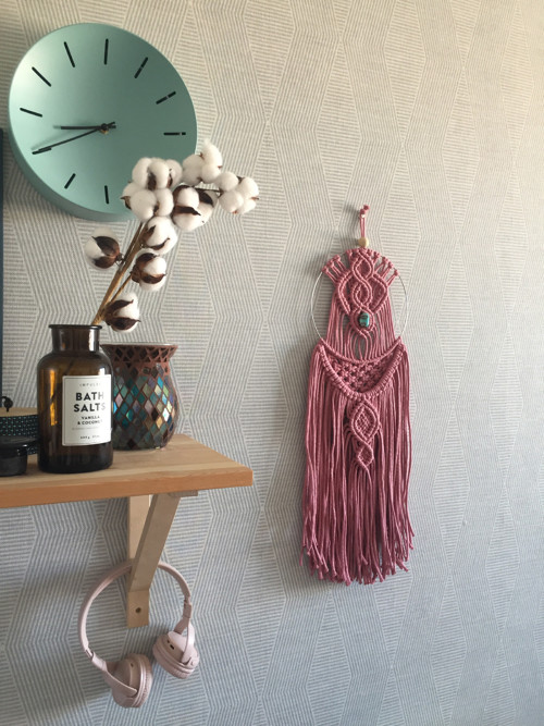 Macramé dreamcatcher s amazonitem — foto 1