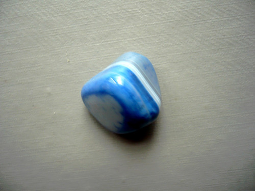 Troml. kámen – achát modrý 22 mm, č.31
