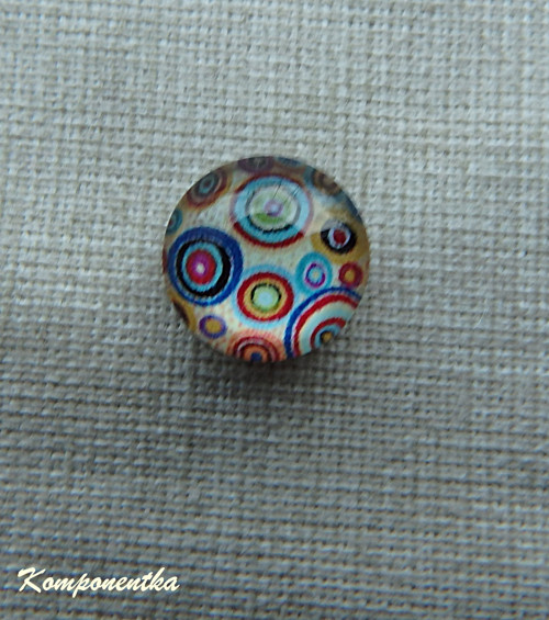 Skleněný kabošon 10mm 1kus