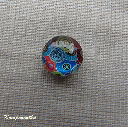 Skleněný kabošon 10mm 1kus