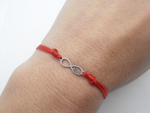 *Infinity love* - Náramek - Nerezová ocel
