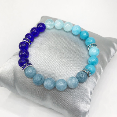 Minerální náramek «Blue» VÝPRODEJ