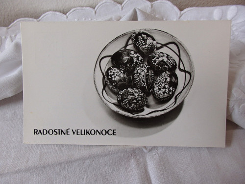 Černobílé kraslice - pohlednice — foto 1
