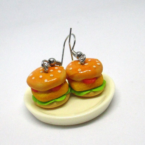 Náušnice cheesburgery