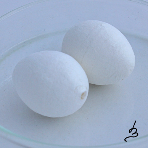 Vejce vatová 3cm bílá - 4 ks