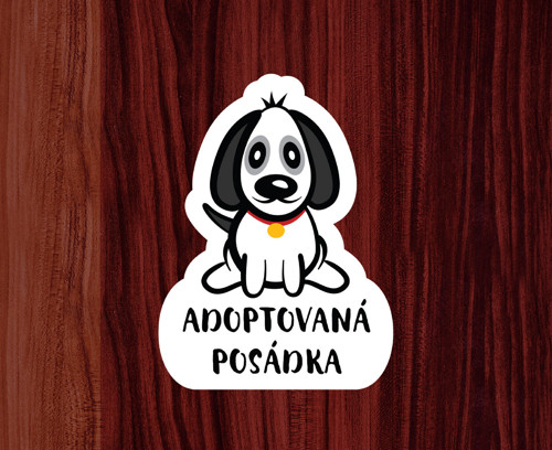 Adoptovaná posádka - samolepka nejen na auto