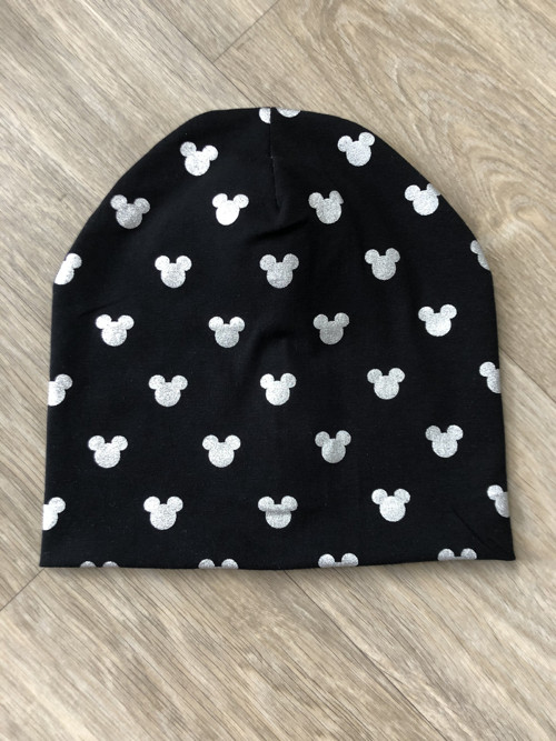 Dětská převislá čepice Mickey hlavy na černé