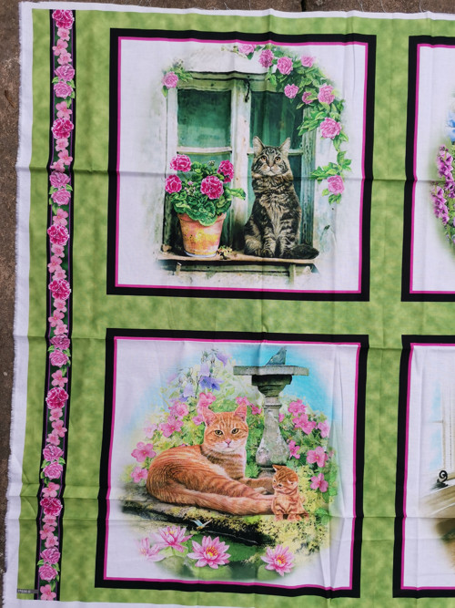 Panel růžové kočičky L 56*90 — foto 1