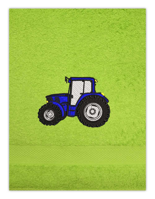 Osuška s výšivkou - Traktor