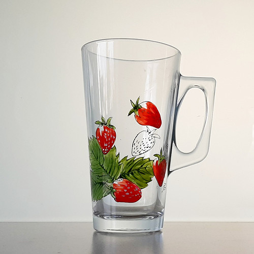 Jahodový sen - 300 ml - ruční malba