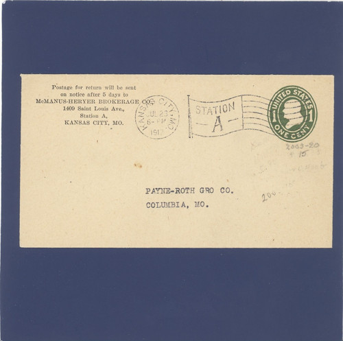USA 1912, celistvost