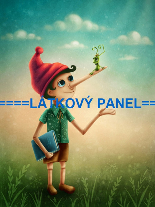 Teplákovina - panel Pinokio 37x50 cm skladem
