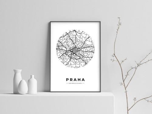 Vzpomínková mapa místa/města - ČERNO-BÍLÁ V KRUHU