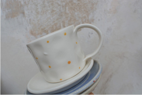 Porcelánový - puntíkový, 200 ml — foto 1