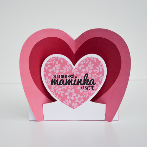 Papírová skládačka pro maminku (PDF k tisku)