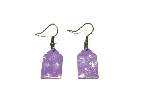 Smaltované náušnice - Purpa — foto 1