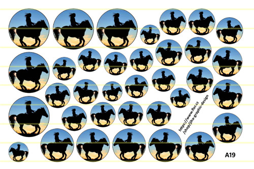 A19 - koně (12, 14, 16, 18, 20, 25mm)