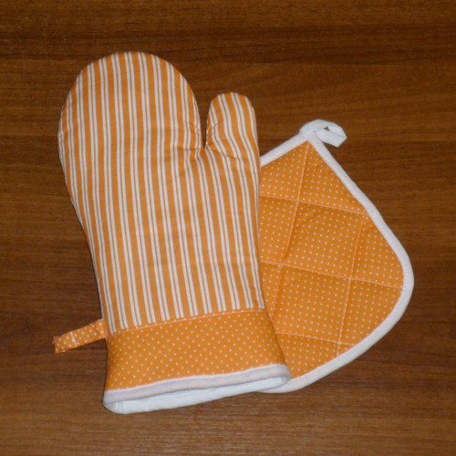 Chňapka rukavice + malá chňapka v soupravě