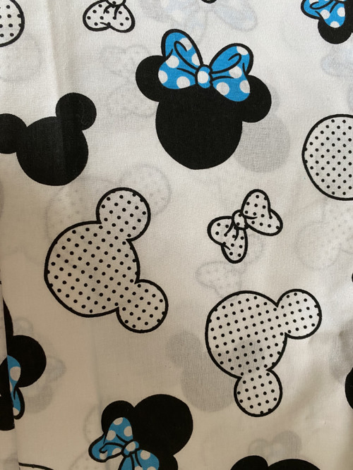 Plátno s minnie modrá mašle
