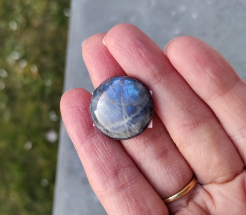 Labradorit, ID 1849, 22x21 mm