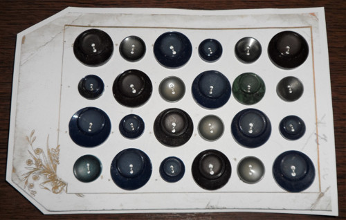 24x starožitné KNOFLÍKY, atypické, retro