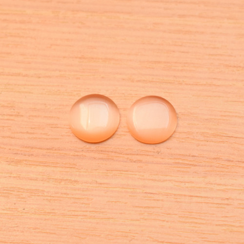 Skleněný kabošon - 10mm - 2 kusy