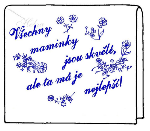 Polštář Všechny maminky jsou skvělé - předloha