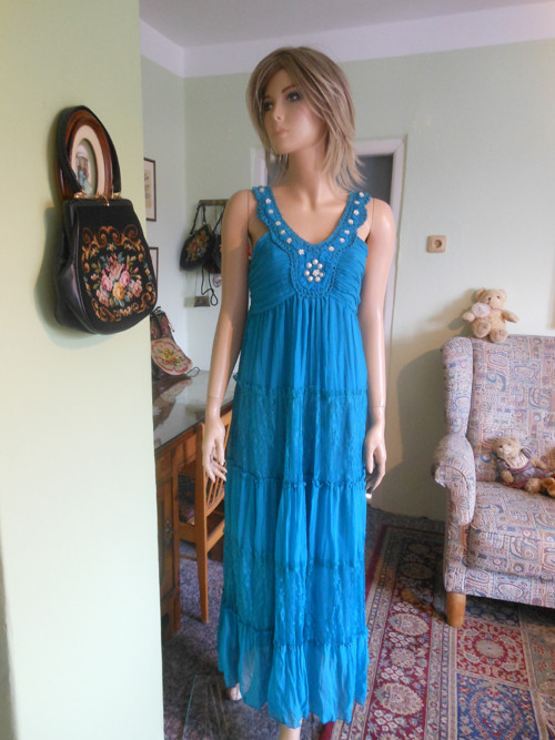Boho krajkové šaty, vel.S/M — foto 1