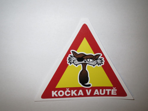 Nálepka Felix hnědý - žlutá