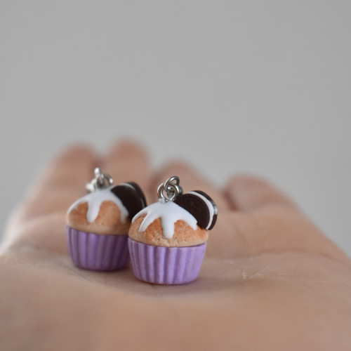 Cupcake náušnice - Chirurgická ocel