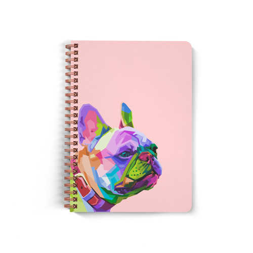 Blok Spirálový A5 Frenchie In Colors Pink
