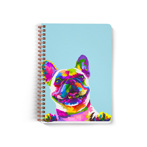 Blok Spirálový A5 Frenchie In Colors Blue