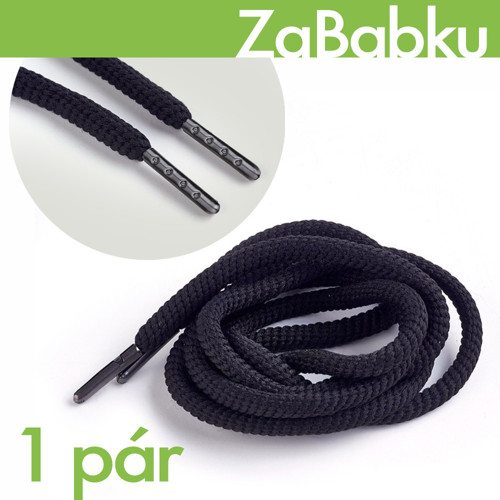 Tkaničky 128cm / 1 pár / Barva ČERNÁ — foto 1