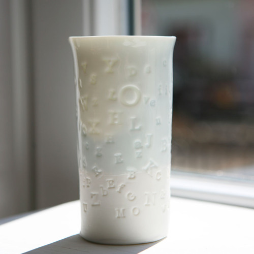 Prosvítavý pohár porcelán — foto 1
