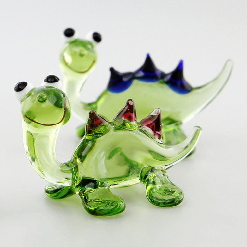 Dinosaurus - skleněná miniatura
