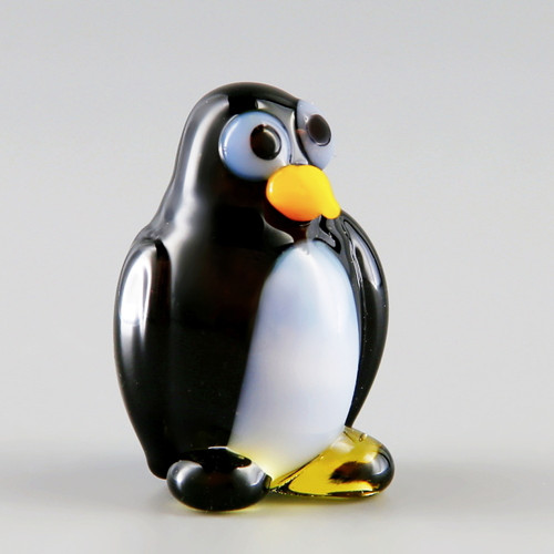 Tučňák 1 - skleněná miniatura