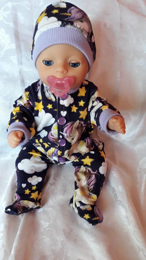 Baby born 36 cm- modrofialová — foto 1
