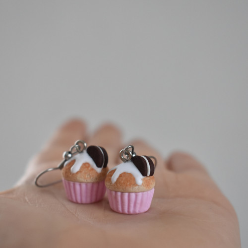 Cupcake náušnice - Chirurgická ocel