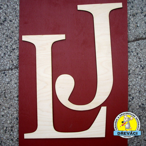 Písmena - monogramy na další tvoření, výška 28 cm