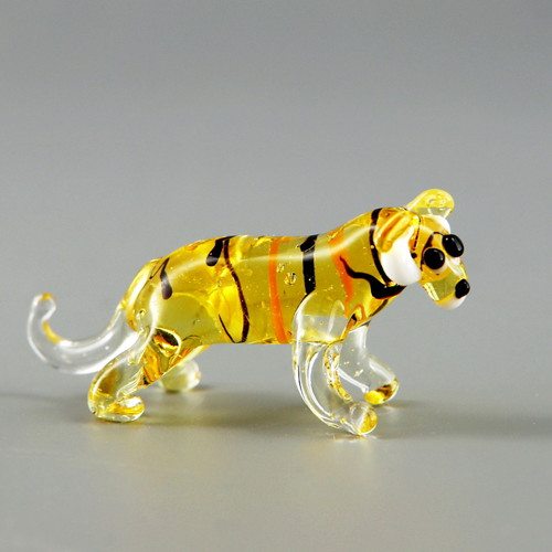 Tygr - skleněná miniaturní figurka