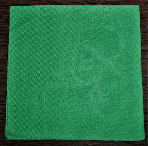 Papírový UBROUSEK, jednobarevný, ornament