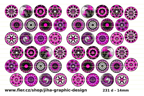 231 d - mandaly - digitální stažení - 14mm