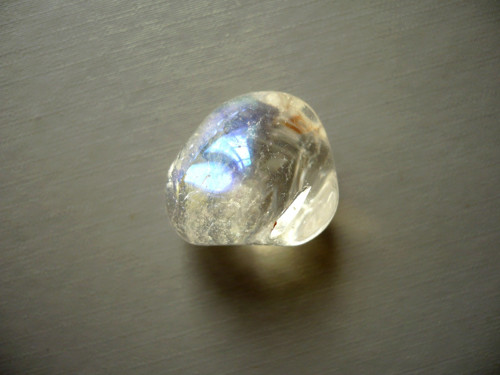 Troml. – křišťál aqua-aura 24 mm, č.20
