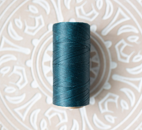 Linhasita 0.5mm macrame nit Emerald (386) - 335m — foto 1