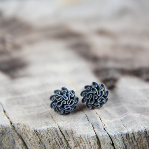 Náušnice stříbrné — foto 1