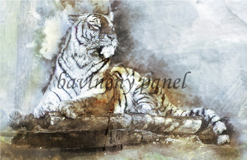 Bavlněný panel Akvarel 232
