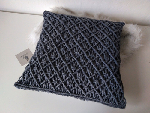 Macramé potah na polštářek 40x40 cm