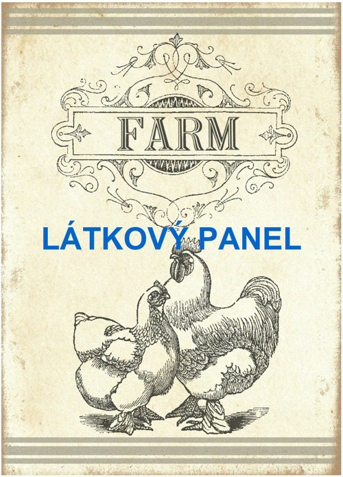 Bavlněný panel 20x30 cm