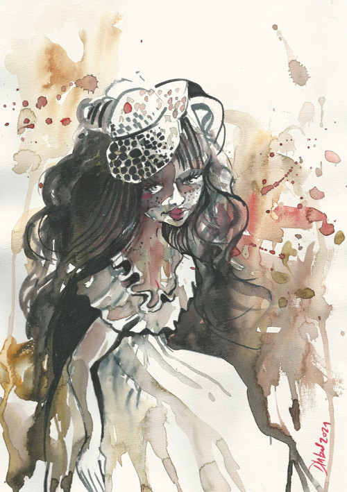 Víla Beata.../ originální ilustrace Dlabal